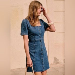 NWOT - Sézane Lianne Dress in Denim